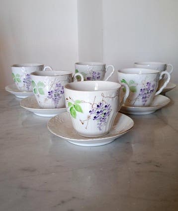 Richard Ginori - Ensemble de tasses à thé (12) - Porcelaine