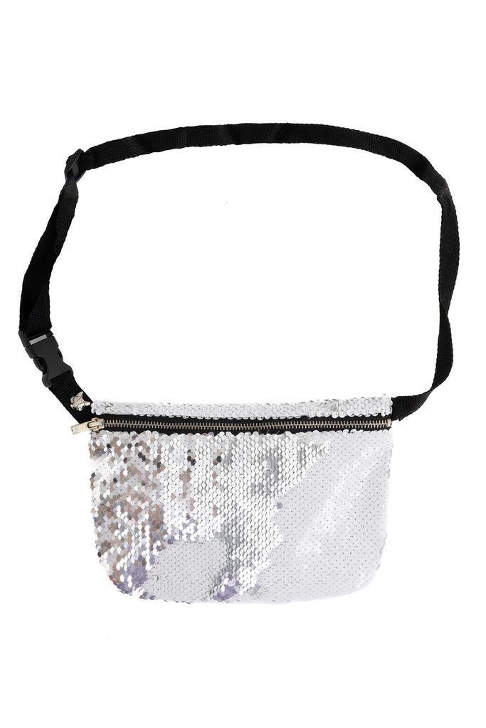 KIMU® Heuptas Pailletten Wit Zilver Fanny Pack Heuptas Witte, Bijoux, Sacs & Beauté, Sacs | Sacs Femme, Enlèvement ou Envoi