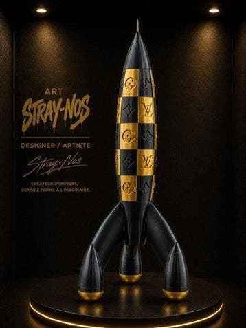 Art Stray-Nos - New collection  Voyage Étoilé : Fusée Louis, Antiquités & Art, Art | Objets design