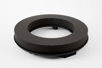 Oasis® eychenne® all black™ naylor ring krans 30 cm per stuk, Nieuw