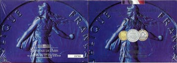 Série complète France Frankreich 10 Munzen 2000 (franken), Verzenden