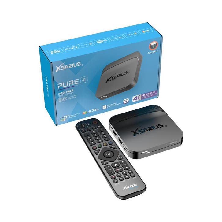 Xsarius Pure 4 Android IPTV Box, Telecommunicatie, Zenders en Ontvangers, Ophalen of Verzenden