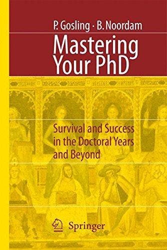 Mastering Your PhD 9783540333876 Patricia A. Gosling, Verzenden, Patricia A. Gosling
