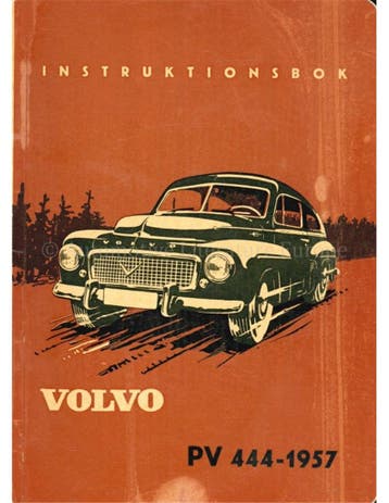 1957 VOLVO PV 444 INSTRUCTIEBOEKJE ZWEEDS