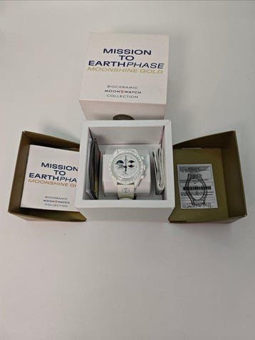 Omega x Swatch - MoonSwatch Mission to Earthphase - Zonder, Nieuw