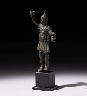 Oud-Romeins bronzen Attis - 12 cm