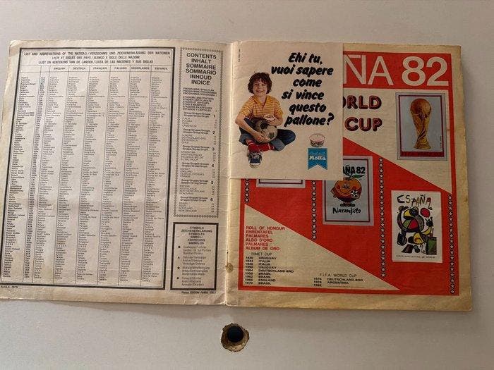 Panini España 82 World Cup Italian Edition - 1 Album complet, Collections, Autocollants
