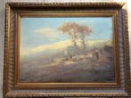Fedor van Krechten 1871 - 1931 - Schapen bij de kooi