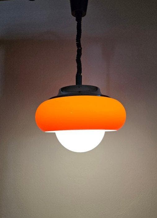 Guzzini - Harvey Guzzini - Plafonnier - Jadran - acrylique,, Antiquités & Art, Antiquités | Éclairage