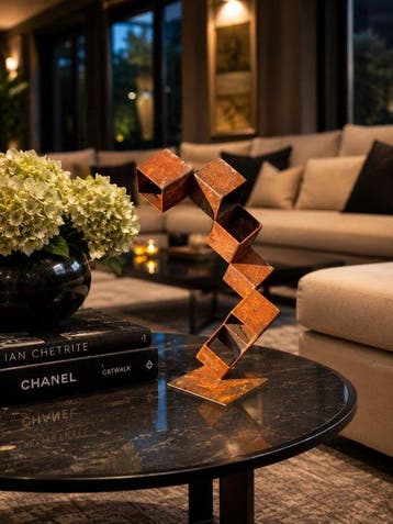 sculptuur, Dancing Blocks - 33 cm - Metaal - 2026