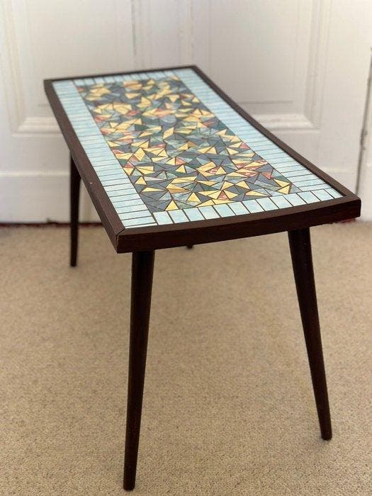Table dappoint - Pierre, Bois - table à fleurs, Antiquités & Art, Art | Objets design
