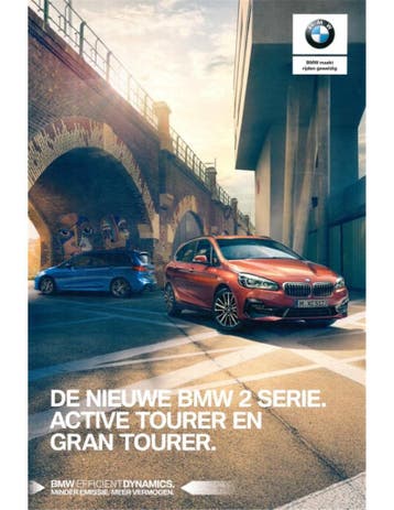 2018 BMW 2 SERIE GRAN | ACTIVE TOURER BROCHURE NEDERLANDS, Nieuw