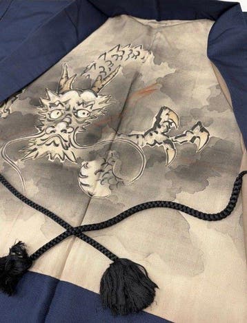 Japanse heren zijden haori – Indrukwekkende Draak Haura