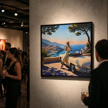 Le Yack - Bay of Angels - Hand-signed, Antiek en Kunst