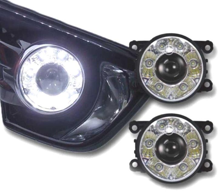 PHARES ANTIBROUILLARD + FEUX DIURNES FOND CHROMÉ, Autos : Pièces & Accessoires, Éclairage, Envoi