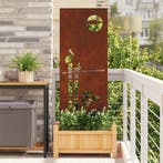 vidaXL Tuin Privacy Scherm Fretwerk Roestig 50 x 140 cm, Collections, Posters & Affiches, Verzenden