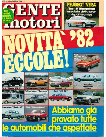 1982 GENTE MOTORI MAGAZINE 04 ITALIAANS, Ophalen of Verzenden, Nieuw