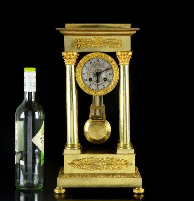 horloge régulateur française - JEAN VINCENTI Empire Bronze, Antiquités & Art, Antiquités | Horloges