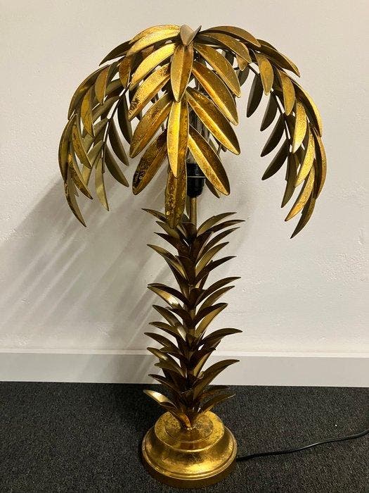Tafellamp - Metaal - Palmboom lamp goud 73cm H, Huis en Inrichting, Overige Huis en Inrichting