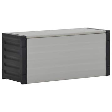 vidaXL Tuinafvalbak 85x34x40 cm grijs, Verzenden