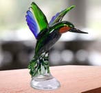 Statue, Murano stijl kolibrie 24.5 cm (Zonder Minimumprijs)