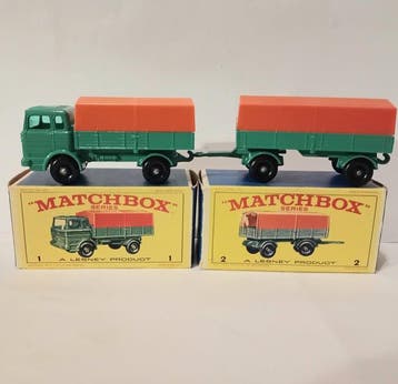 Matchbox 1:64 - Camion miniature (2) - Mercedes Truck (1), Nieuw