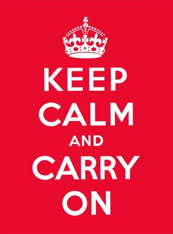 Keep Calm and Carry On 9780091933661 Various Authors, Verzenden, Gelezen, Various Authors