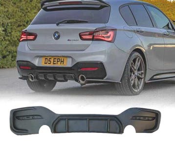 Diffuseur Pour Bmw F20 Lci 15-19 Look M-Performance Noir Mat, Verzenden, Nieuw