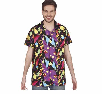 Zwarte Jaren 80 Blouse, Verzenden, Nieuw