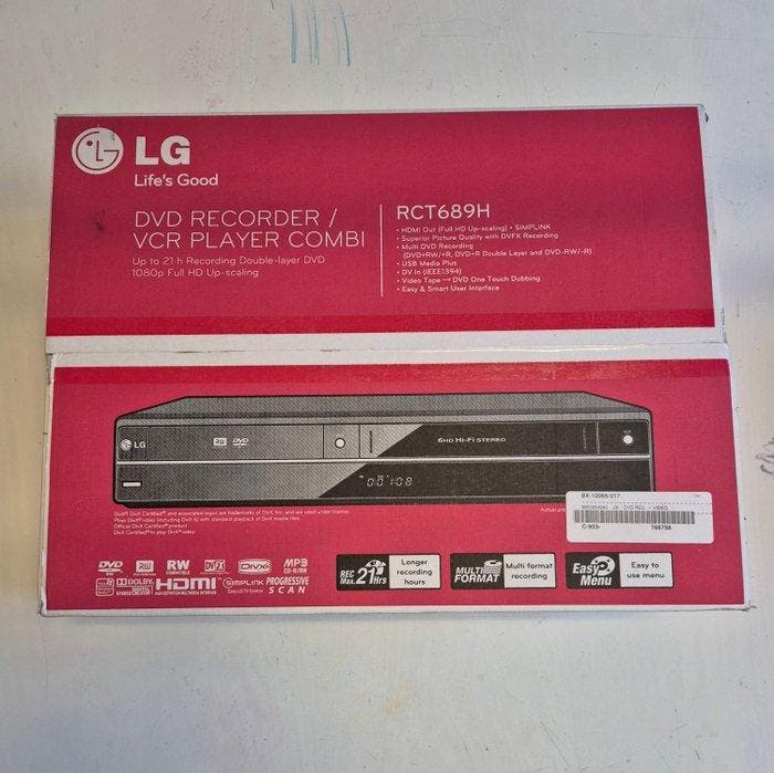 LG RCT689H Videorecorder, Verzamelen, Foto-apparatuur en Filmapparatuur