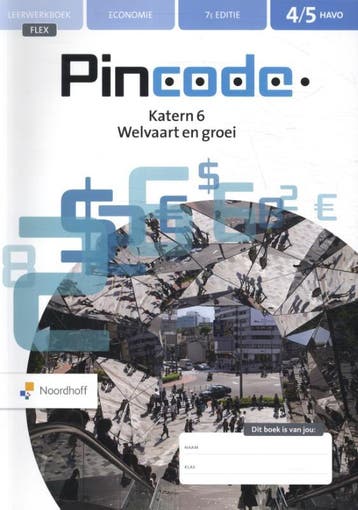 4/5 havo katern 6 Welvaart en Groei / Pincode / Leerwerkboek, Verzenden