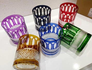 Drinkglas (6) - Kristal - 6-delige Boheems kristal