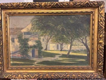 European School (XX), signed Papst - Pair of garden