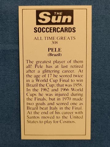 Brasile - Wereldkampioenschap Voetbal - Pelé (Mexico 1970
