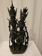 Balinees Art Deco Grote Snijwerk van Rama & Sita - sculptuur, Antiek en Kunst