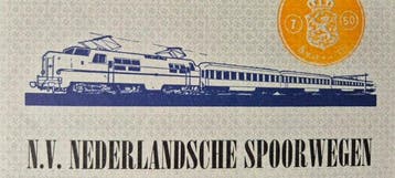 Pays-Bas. 1000 Gulden 1957 - Netherlands Railways