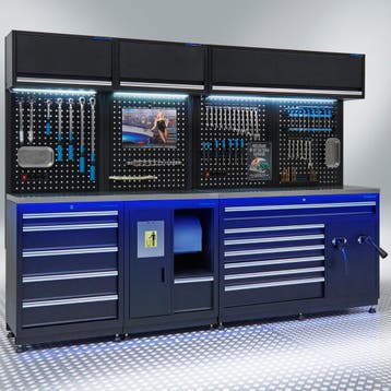 Datona Werkplaatsinrichting PREMIUM met RVS werkblad - 272, Ophalen of Verzenden
