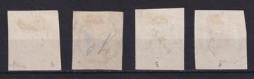 France 1868 - Timbres-télégraphe n° 1, 2, 3 et 4 oblitérés,, Timbres & Monnaies