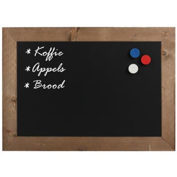 Krijtbord Magnetisch Hout Bruin 40x50 cm, Verzenden, Nieuw