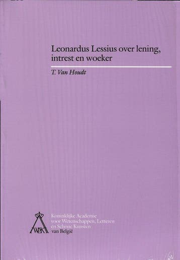 Leonardus Lessius over lening, intrest en woeker, Boeken, Verzenden, Gelezen, T. VAN HOUDT