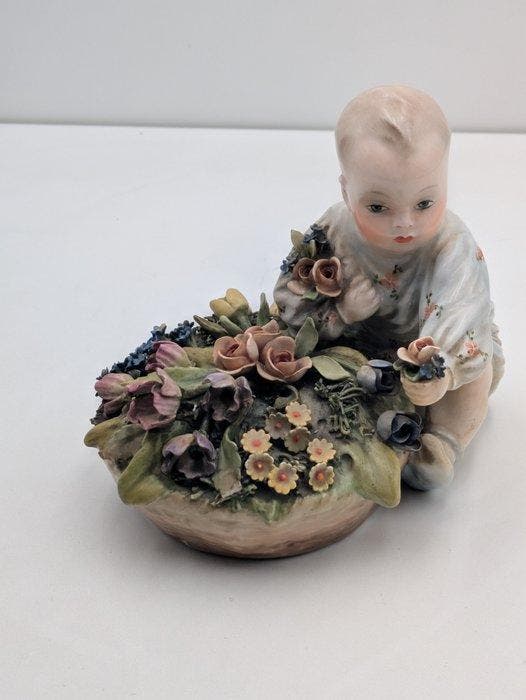 Cacciapuoti - Beeldje - Il Piccolo Giardiniere - Keramiek, Antiek en Kunst, Antiek | Glaswerk en Kristal