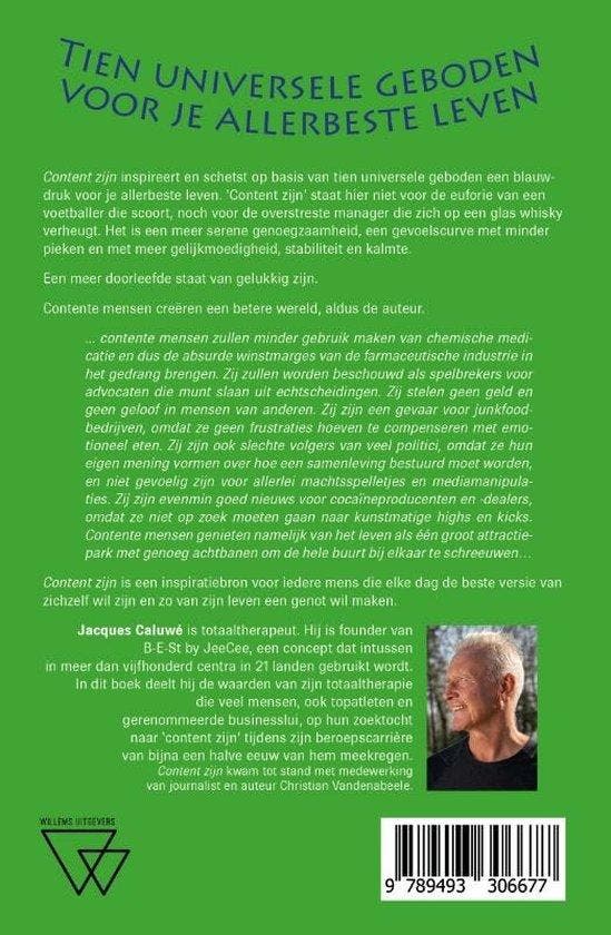 Content zijn 9789493306677 Jacques Caluwé, Livres, Livres Autre, Envoi