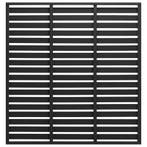 vidaXL Schuttingpaneel 180x180 cm HKC zwart, Tuin en Terras, Verzenden, Nieuw