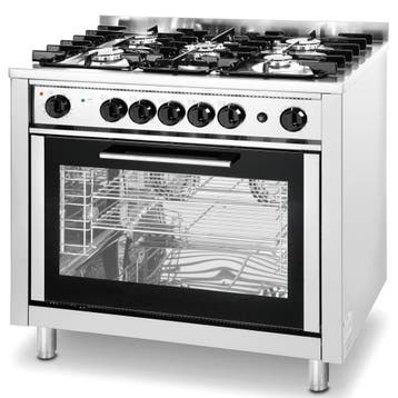Fornuis + Heteluchtoven | Gas/Elektrisch | 5 Branders, Verzenden, Nieuw in verpakking