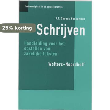 Schrijven / Taalvaardigheid in de beroepspraktijk, Verzenden, A.F. Snoeck Henkemans