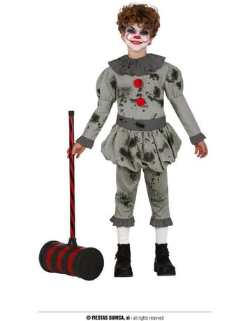 zombie horror clown kostuum voor kinderen, Ophalen of Verzenden
