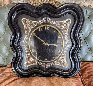 Wandklok - Art Nouveau - Messing - 1850-1900
