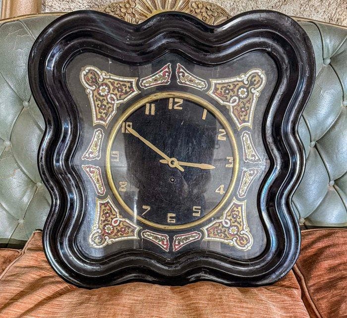 Wandklok - Art Nouveau - Messing - 1850-1900, Antiek en Kunst, Antiek | Klokken
