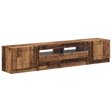 vidaXL 5-delige LED TV-kast Oud hout Bewerkt hout, Verzenden