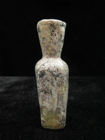 Romain antique Verre Flacon de parfum/pommade (1x) - 6.5 cm
